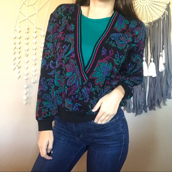 Vintage Sweaters - Vintage retro sweater